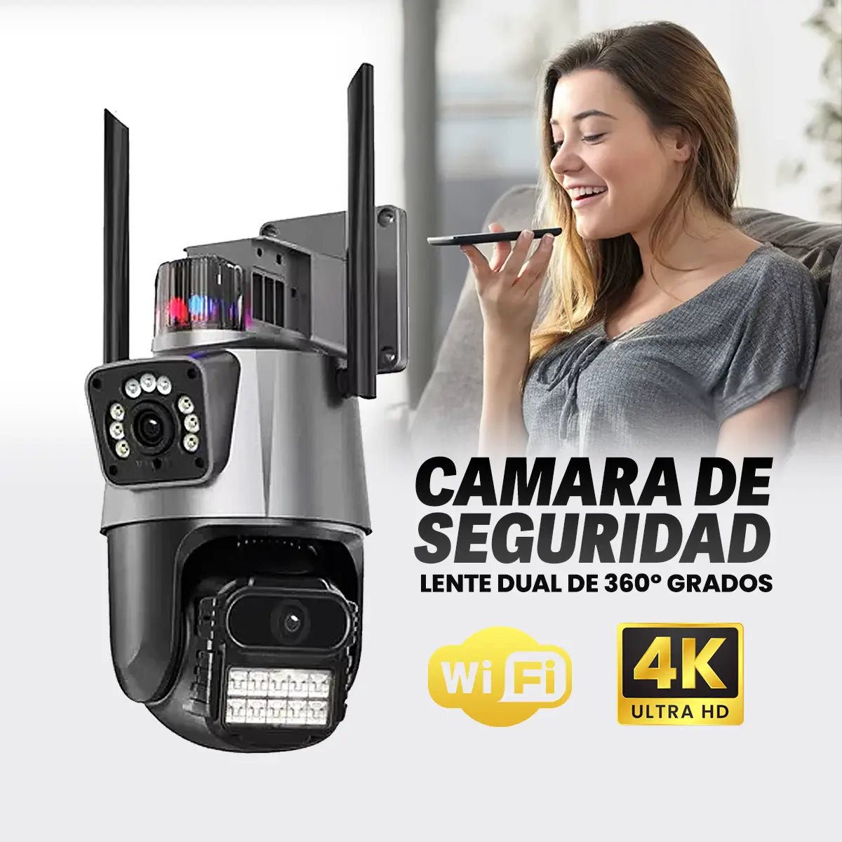 Camara De Seguridad Ip Wifi PTZ 360 - Tool Shop