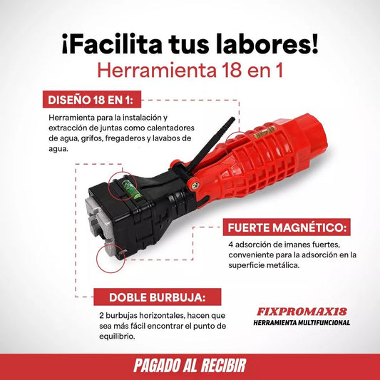 Herramienta 18 en 1 fixpromax 18 - Tool Shop