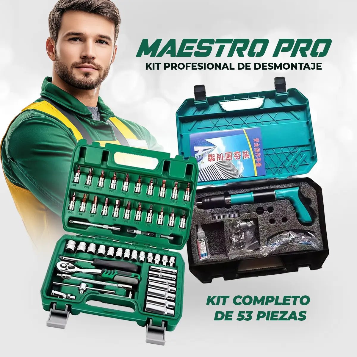 Kit Profesional de Desmontaje Maestro Pro - X53 – Repara Fácil y Rápido con Oferta Limitada - Tool Shop