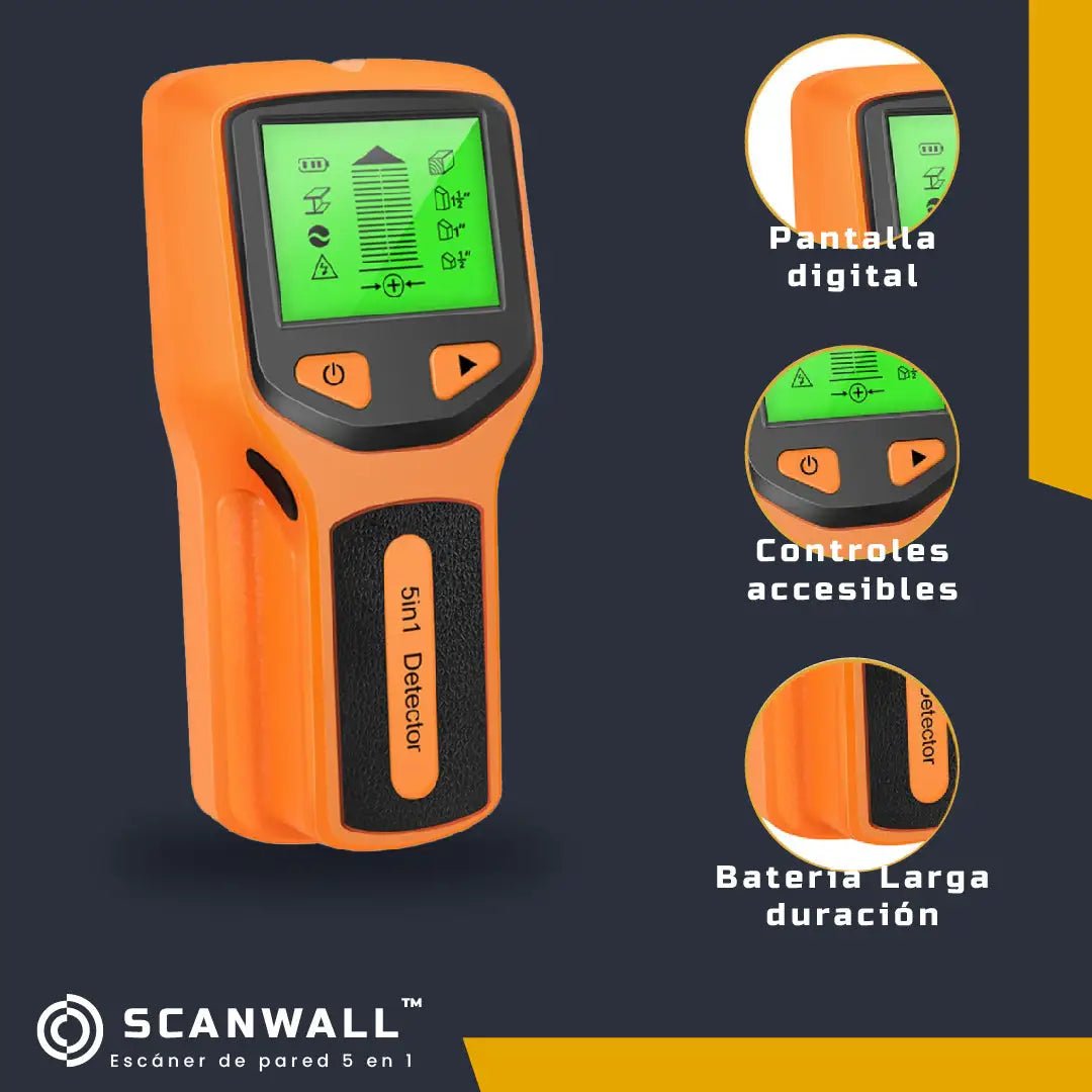 ScanWall™: Escáner de Pared con Cinco Modos de Detección - Tool Shop